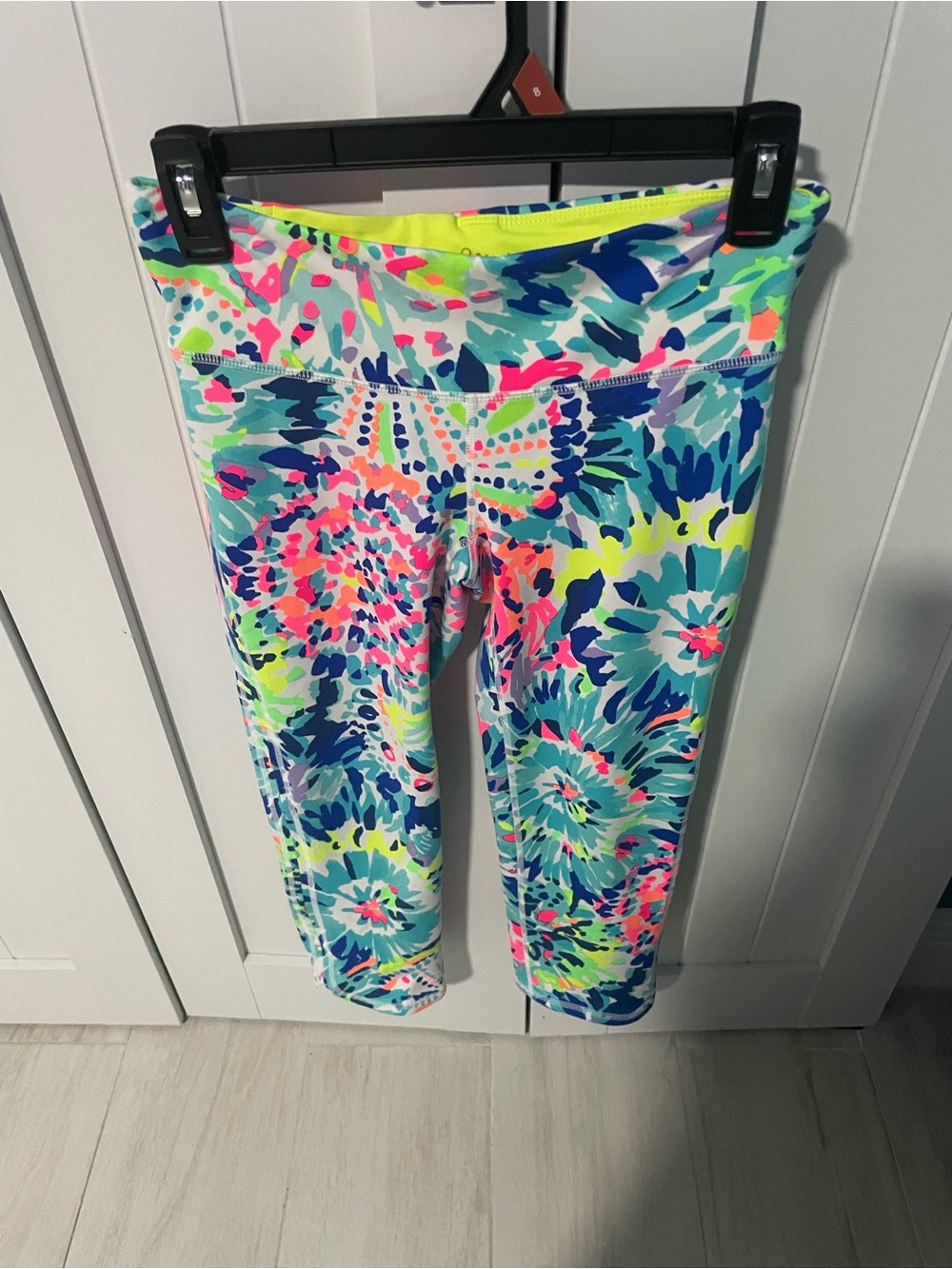 Lilly Pulitzer Neon Multi Floral Swim Capris